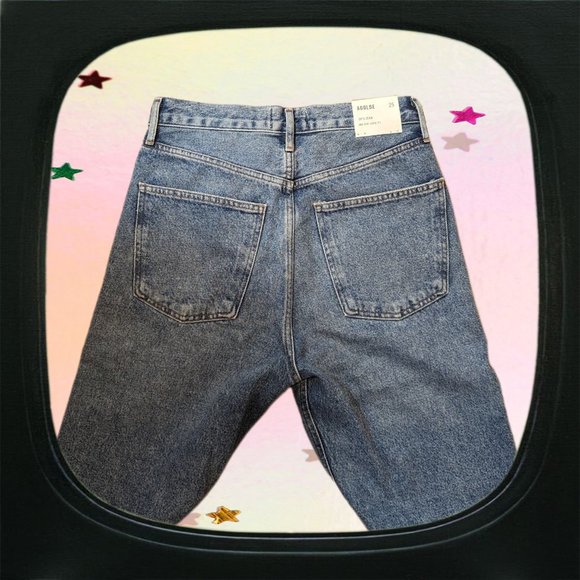 NWT Agolde light wash 90's mid rise loose fit jeans - Picture 3 of 7